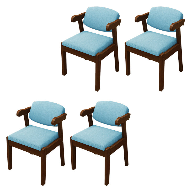 Open achterstoelen gestoffeerde eetkamerstoelen voor eetkamer