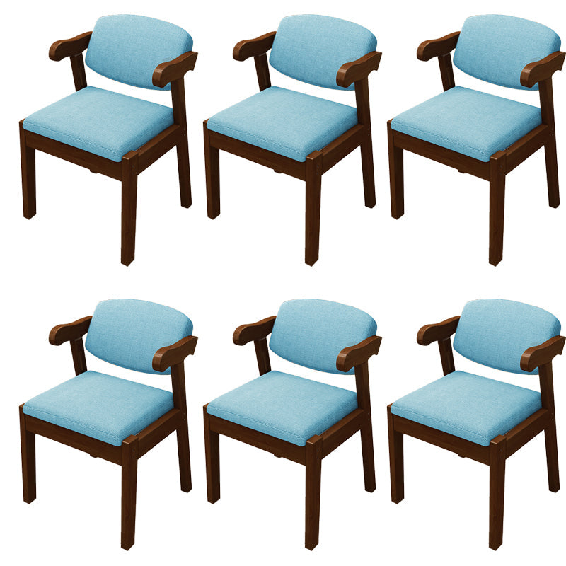 Open achterstoelen gestoffeerde eetkamerstoelen voor eetkamer