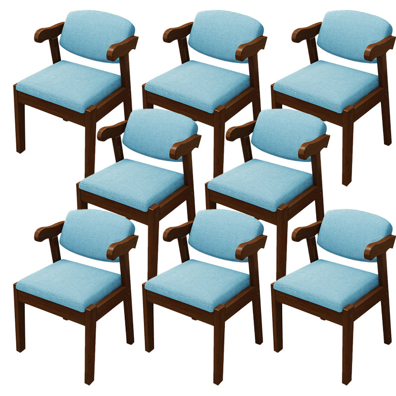 Open achterstoelen gestoffeerde eetkamerstoelen voor eetkamer