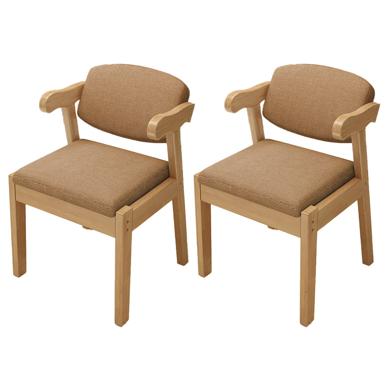 Open achterstoelen gestoffeerde eetkamerstoelen voor eetkamer