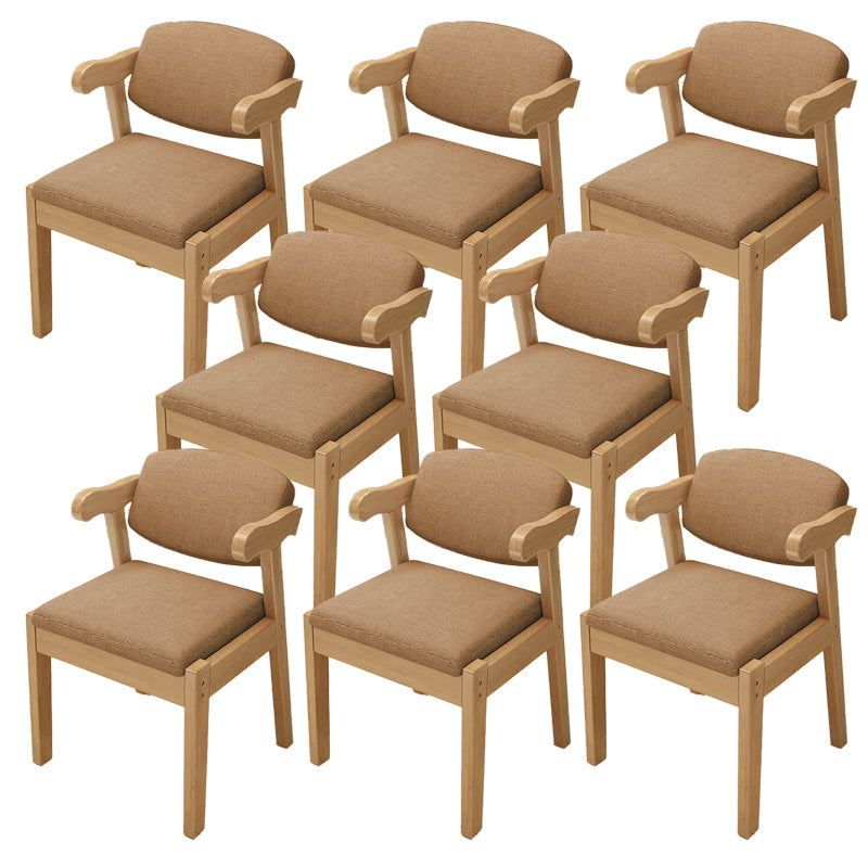 Open achterstoelen gestoffeerde eetkamerstoelen voor eetkamer