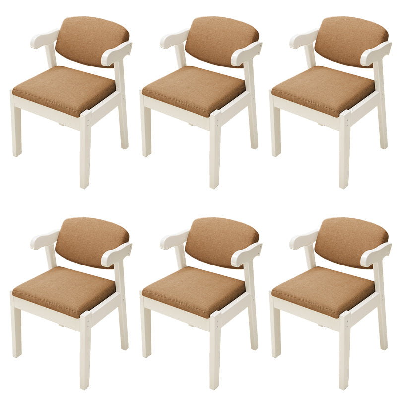 Open achterstoelen gestoffeerde eetkamerstoelen voor eetkamer