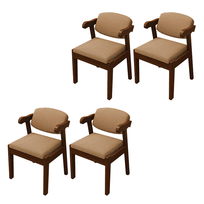 Open achterstoelen gestoffeerde eetkamerstoelen voor eetkamer