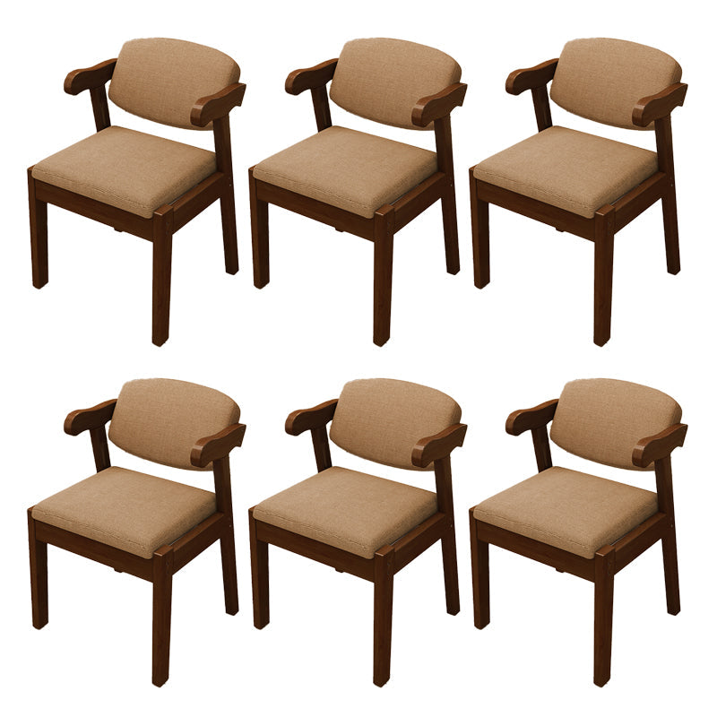 Open achterstoelen gestoffeerde eetkamerstoelen voor eetkamer