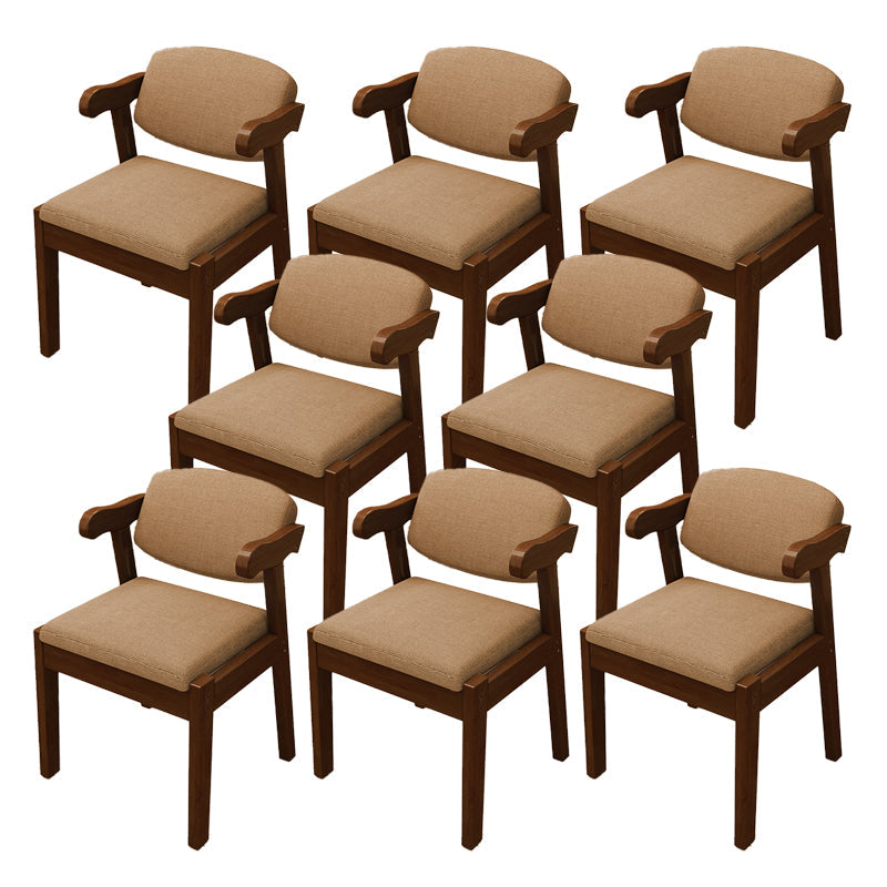 Open achterstoelen gestoffeerde eetkamerstoelen voor eetkamer