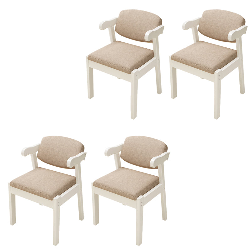 Open achterstoelen gestoffeerde eetkamerstoelen voor eetkamer