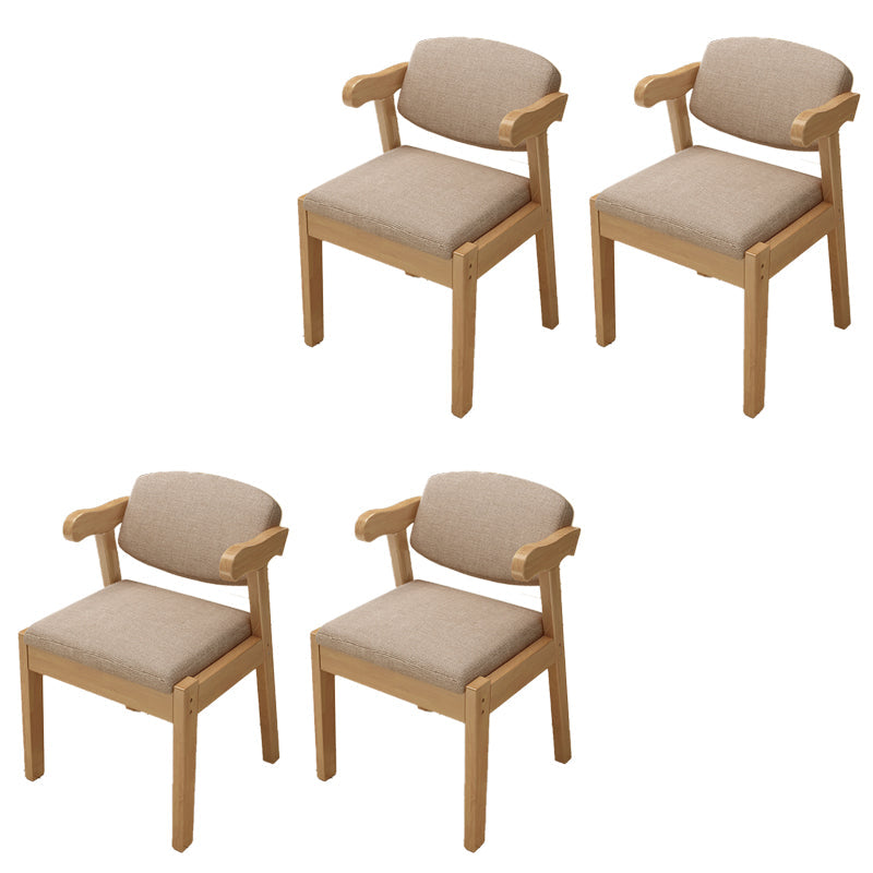 Open achterstoelen gestoffeerde eetkamerstoelen voor eetkamer