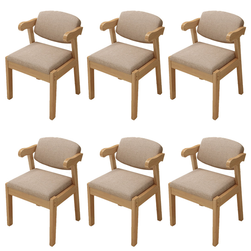 Open achterstoelen gestoffeerde eetkamerstoelen voor eetkamer