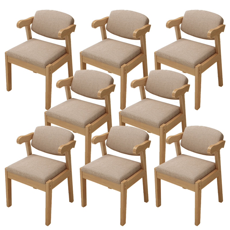 Open achterstoelen gestoffeerde eetkamerstoelen voor eetkamer