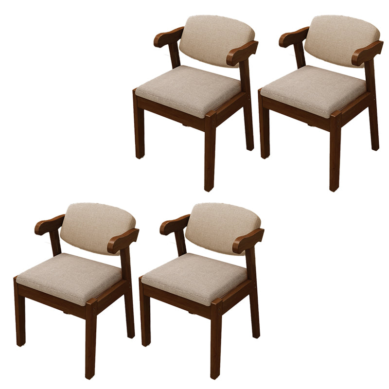 Open achterstoelen gestoffeerde eetkamerstoelen voor eetkamer