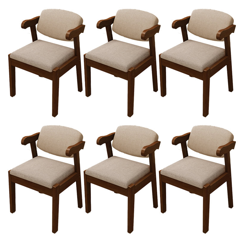 Open achterstoelen gestoffeerde eetkamerstoelen voor eetkamer