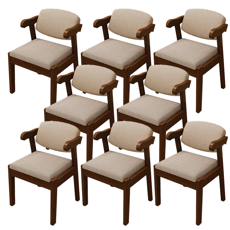 Open achterstoelen gestoffeerde eetkamerstoelen voor eetkamer