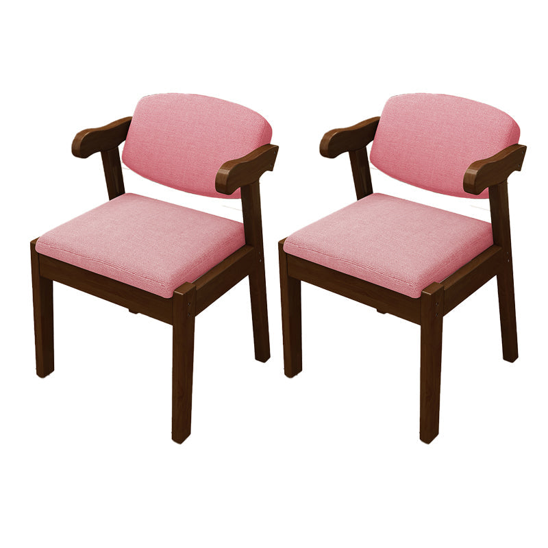 Open achterstoelen gestoffeerde eetkamerstoelen voor eetkamer