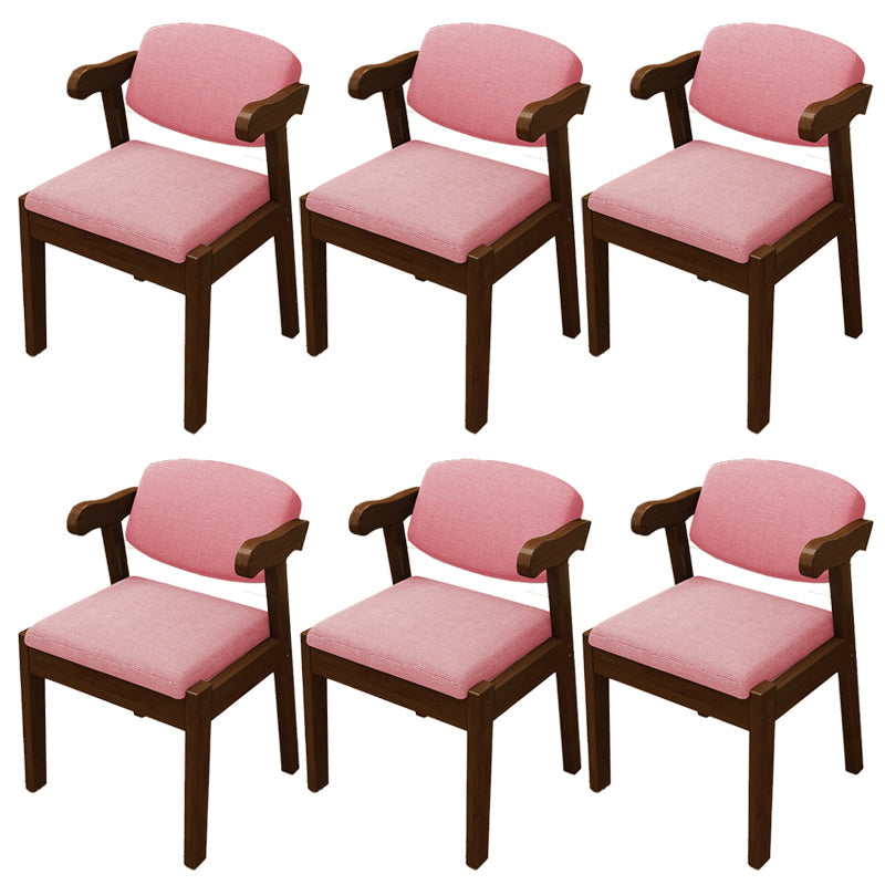 Open achterstoelen gestoffeerde eetkamerstoelen voor eetkamer