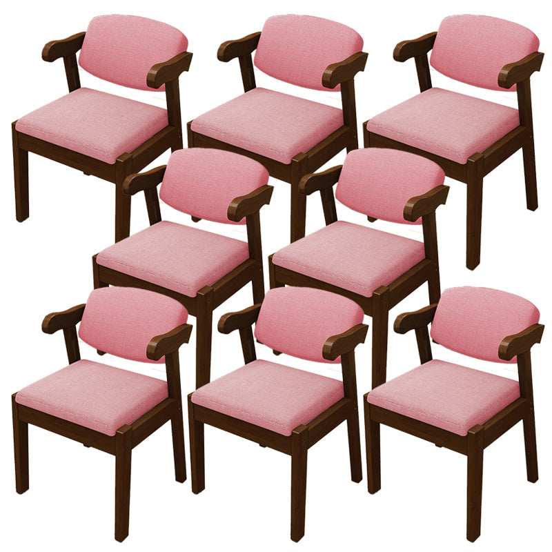 Open achterstoelen gestoffeerde eetkamerstoelen voor eetkamer