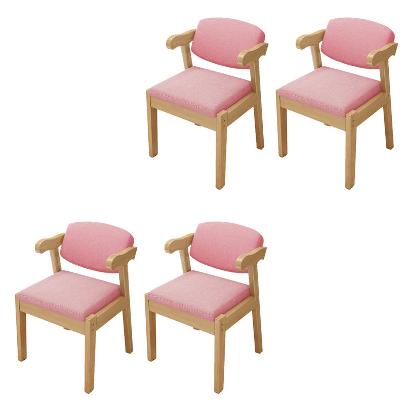 Open achterstoelen gestoffeerde eetkamerstoelen voor eetkamer