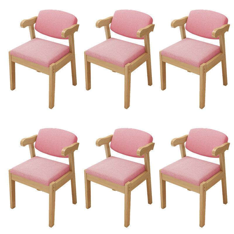 Open achterstoelen gestoffeerde eetkamerstoelen voor eetkamer