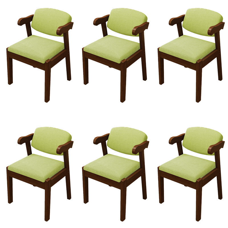 Open achterstoelen gestoffeerde eetkamerstoelen voor eetkamer