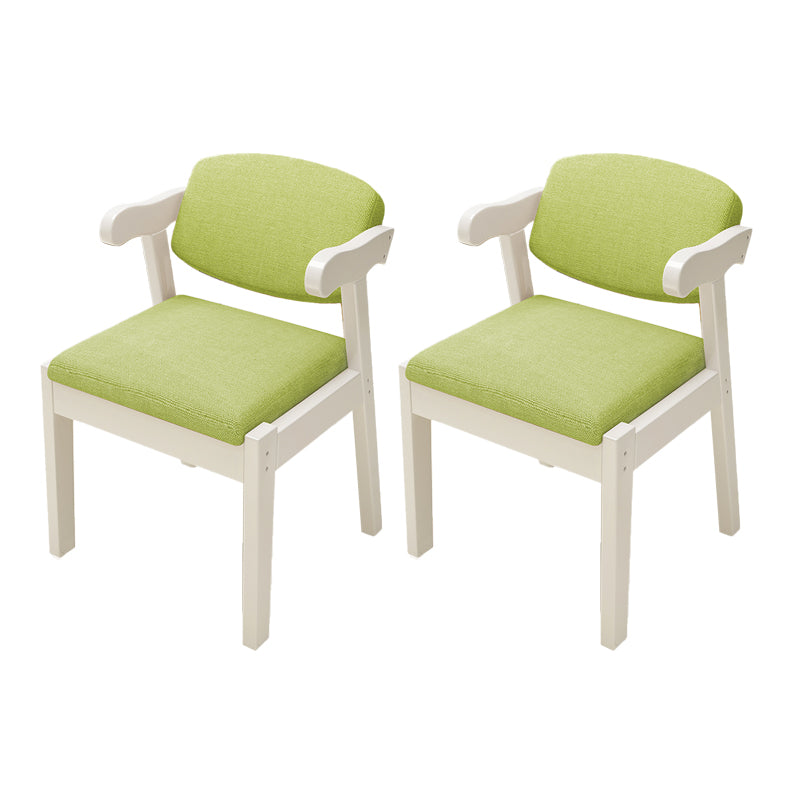 Open achterstoelen gestoffeerde eetkamerstoelen voor eetkamer