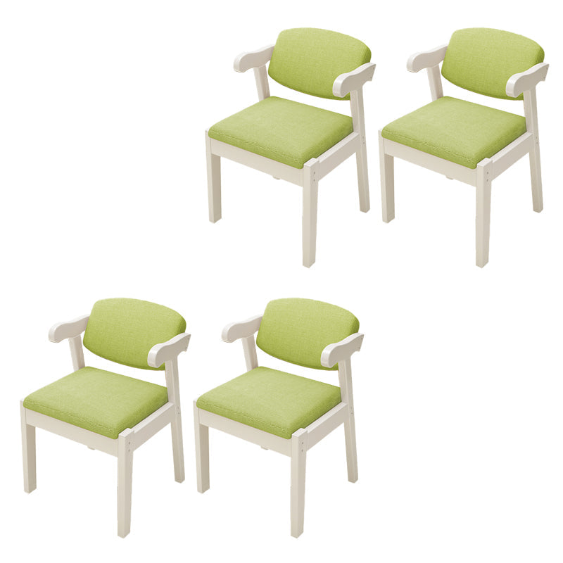 Open achterstoelen gestoffeerde eetkamerstoelen voor eetkamer