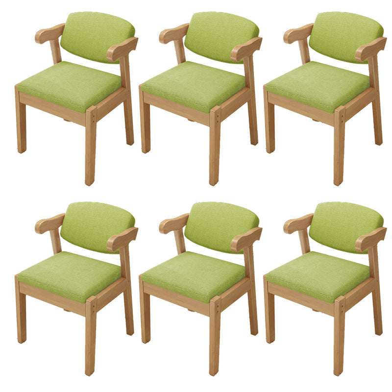 Open achterstoelen gestoffeerde eetkamerstoelen voor eetkamer