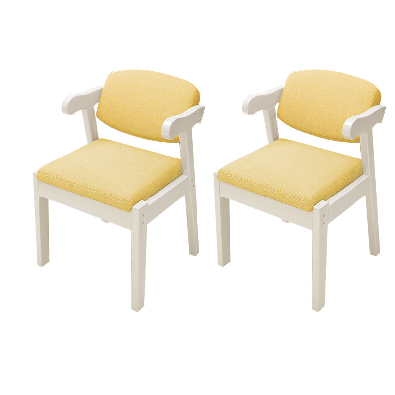 Open achterstoelen gestoffeerde eetkamerstoelen voor eetkamer