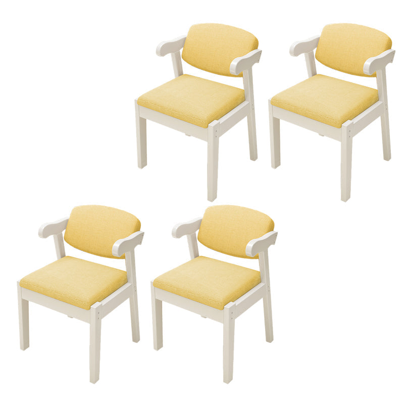 Open achterstoelen gestoffeerde eetkamerstoelen voor eetkamer