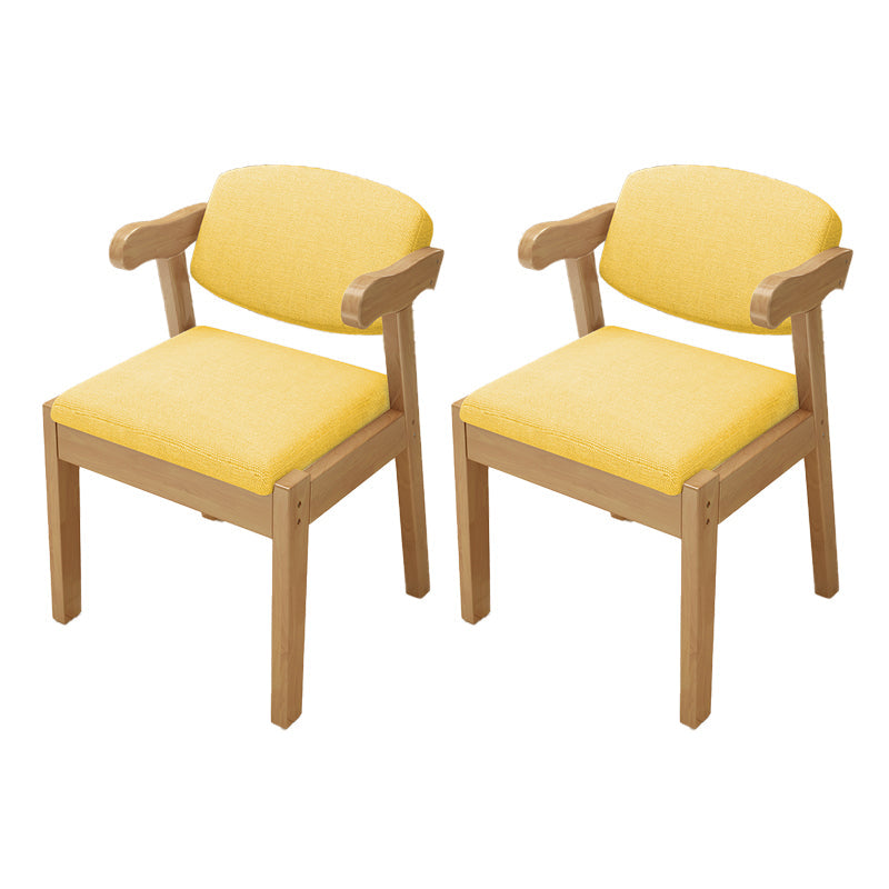 Open achterstoelen gestoffeerde eetkamerstoelen voor eetkamer