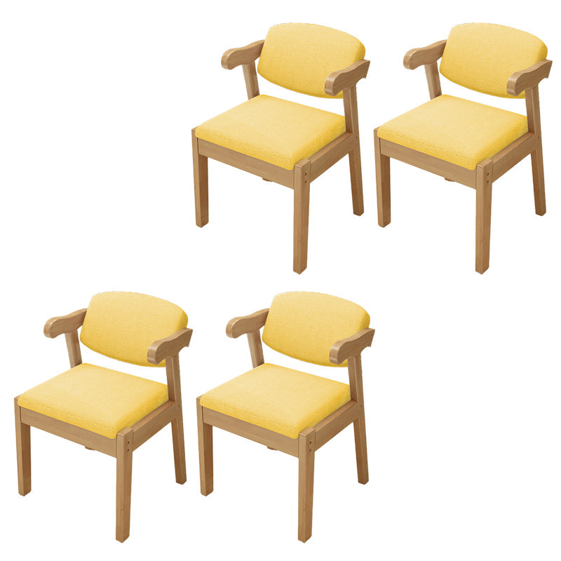 Open achterstoelen gestoffeerde eetkamerstoelen voor eetkamer