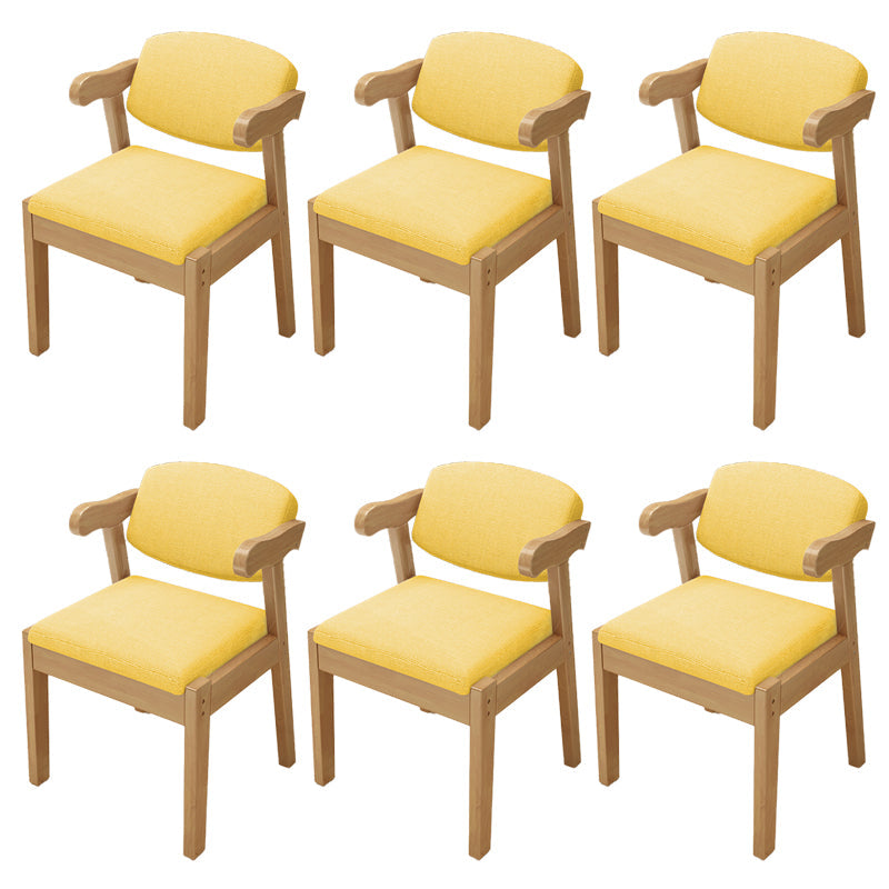 Open achterstoelen gestoffeerde eetkamerstoelen voor eetkamer