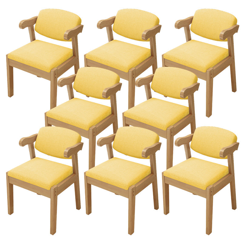 Open achterstoelen gestoffeerde eetkamerstoelen voor eetkamer