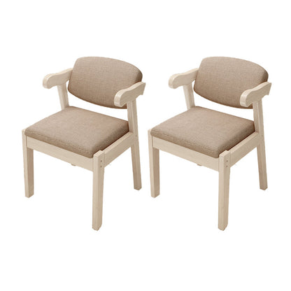 Open achterstoelen gestoffeerde eetkamerstoelen voor eetkamer