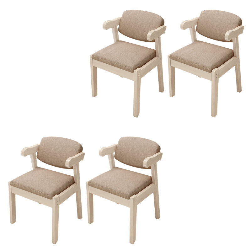 Open achterstoelen gestoffeerde eetkamerstoelen voor eetkamer