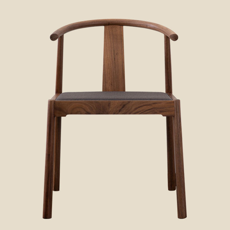 Traditional Dining Arm Chair Indoor Solid Wood Dining Chair with Upholstered