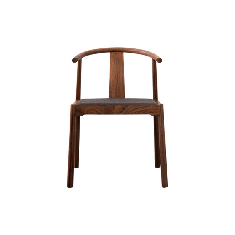 Traditional Dining Arm Chair Indoor Solid Wood Dining Chair with Upholstered