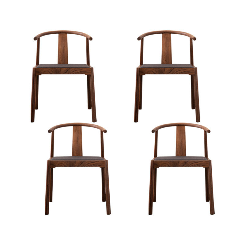 Traditional Dining Arm Chair Indoor Solid Wood Dining Chair with Upholstered