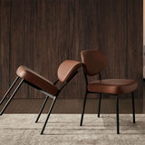 Modern Style Dining Chair Leather Low Back Side Chair for Dining Room Clearhalo 'Dining Chairs' 'Dining Tables & Seating' 'dining_chair' 'furn' 'furn_dining_chair' 'Furniture' 'Kitchen & Dining Furniture' 7264559