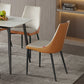 Modern Style Dining Chair Leather Low Back Side Chair for Dining Room