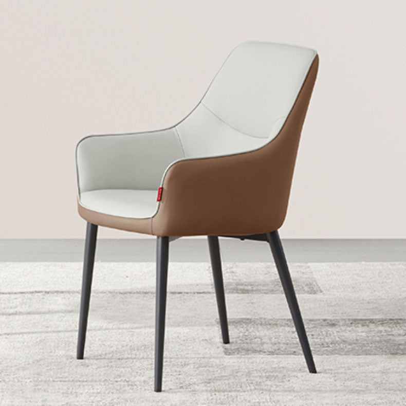 Modern Style Dining Chair Leather Low Back Side Chair for Dining Room Clearhalo 'Dining Chairs' 'Dining Tables & Seating' 'dining_chair' 'furn' 'furn_dining_chair' 'Furniture' 'Kitchen & Dining Furniture' 7264575