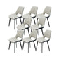 Modern Style Dining Chair Leather Low Back Side Chair for Dining Room