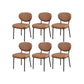 Modern Style Dining Chair Leather Low Back Side Chair for Dining Room