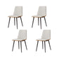 Modern Style Dining Chair Leather Low Back Side Chair for Dining Room