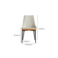 Modern Style Dining Chair Leather Low Back Side Chair for Dining Room