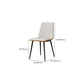 Modern Style Dining Chair Leather Low Back Side Chair for Dining Room