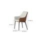 Modern Style Dining Chair Leather Low Back Side Chair for Dining Room
