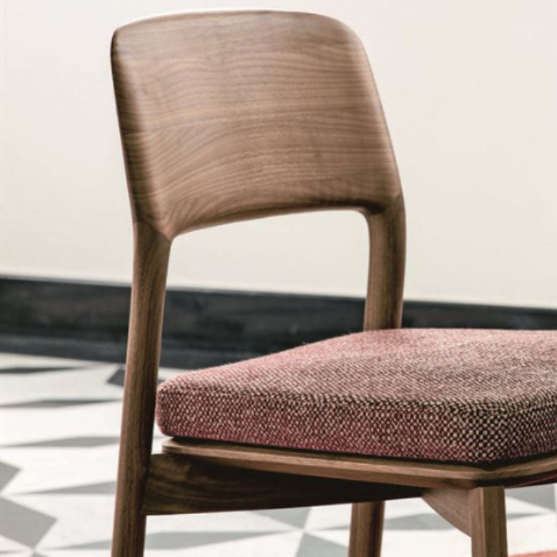 Industrial Kitchen Dining Chai Solid Wood Open Back Dining Chairs