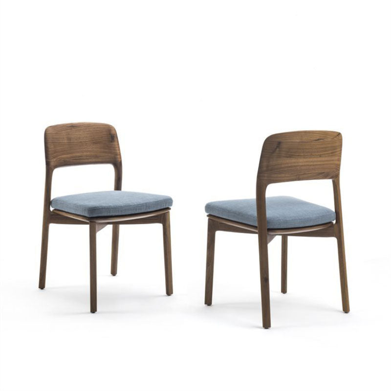 Industrial Kitchen Dining Chai Solid Wood Open Back Dining Chairs