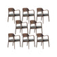 Industrial Kitchen Dining Chai Solid Wood Open Back Dining Chairs