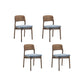 Industrial Kitchen Dining Chai Solid Wood Open Back Dining Chairs