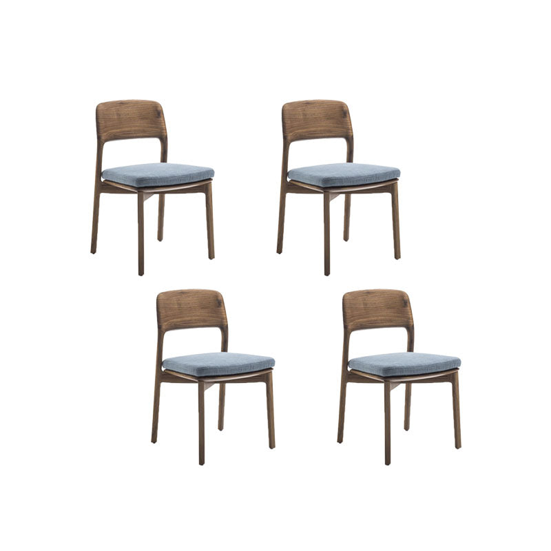 Industrial Kitchen Dining Chai Solid Wood Open Back Dining Chairs